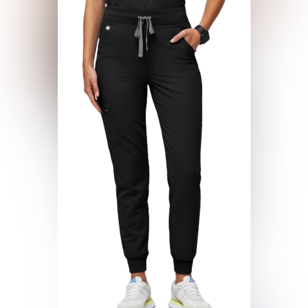 Figs Zamora High Waisted Jogger Scrub Pants 1.0 scrunch waist